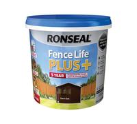 Ronseal Fence Life Plus Shed & Fence Paint Dark Oak 9L