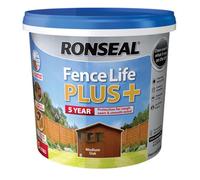 Ronseal Fence Life Plus Shed & Fence Paint Medium Oak 9L