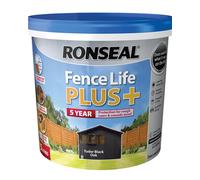 Ronseal 37630 Fence Life Plus+ Tudor Black Oak 5 Litre