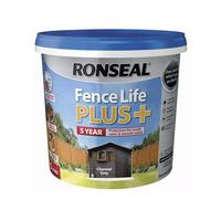 Ronseal Fencelife PLUS+ CHARCOAL GREY Fence & Shed Paint 5 Litres