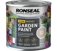 Ronseal Garden Paint Waterproof Exterior Wood Metal Brick Stone - 750ml - Warm Stone
