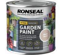 Ronseal Garden Paint Metal Wood Brick Stone Shed Furniture 250ml - Warm Stone