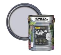 Ronseal Garden Paint 5L, Pewter Grey, For Sheds, Fences, Brick and Terracotta