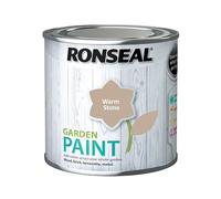 Ronseal Garden Paint Waterproof Exterior Wood Metal Brick Stone - 250ML - Warm Stone