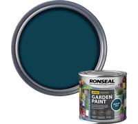 Ronseal Garden Paint 250ml, Midnight Blue, For Sheds, Fences, Brick and Terracotta