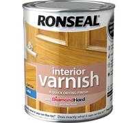 Ronseal 36821 Interior Varnish Quick Dry Satin Light Oak 250ml