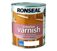 Ronseal 750ml Quick Dry Satin Interior Varnish - Walnut