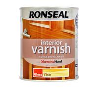 Ronseal 36874 750 ml Interior Clear Varnish, Gloss