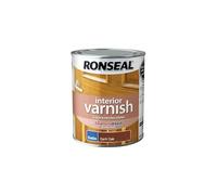 Ronseal 36838 Interior Varnish Quick Dry Satin Dark Oak 750Ml