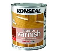 Ronseal 36842 Interior Varnish Quick Dry Gloss Medium Oak 250Ml