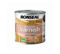 Ronseal Interior Varnish Matt 250ml Clear | Free UK Delivery