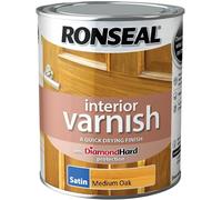 Ronseal Interior Varnish Medium Oak Satin 750ml