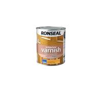 Ronseal 36836 Interior Varnish Quick Dry Satin Medium Oak 750Ml