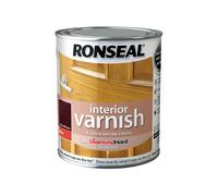 Ronseal 36852 Interior Varnish Quick Dry Gloss Deep Mahogany 750ml