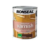 Ronseal | Interior Varnish Quick Dry Matt | Walnut | 750ml | 39426 | Diamond Hard formulation providing resistance to heat, abrasion and moisture, touch dry in approximately 20 minutes.