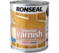 Ronseal 36871 Interior Varnish Quick Dry Satin Clear 750Ml