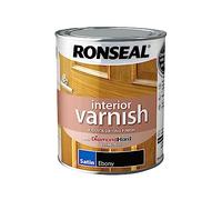 Ronseal | Interior Varnish Quick Dry Satin | Ebony | 750ml | 39432 | Diamond Hard formulation providing resistance to heat, abrasion and moisture, touch dry in approximately 20 minutes.