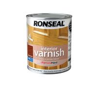Ronseal 36836 Interior Varnish Quick Dry Satin Medium Oak 750Ml