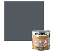 Ronseal Interior Varnish Satin 250ml Graphite | Free UK Delivery
