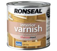 Ronseal Interior Varnish Satin 250ml Light Oak | Free UK Delivery