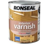 Ronseal Interior Varnish Satin 750ml Antique Pine | Free UK Delivery