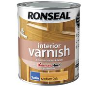 Ronseal Interior Varnish Satin 750ml Medium Oak | Free UK Delivery