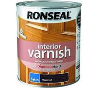 Ronseal 750ml Quick Dry Satin Interior Varnish - Walnut