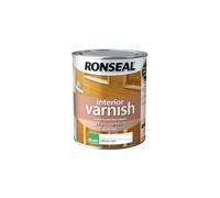 Ronseal Interior Varnish White Ash Matt 750ml | Diamond Hard formulation providing resistance to heat, abrasion and moisture, touch dry in approximately 20 minutes.