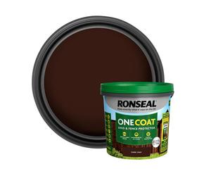 Ronseal KCB.8174503.50100.81 One Coat Shed & Fence Protection Dark Oak 5 Litre