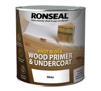 Ronseal RSLKBPU25L Knot Block Primer and Undercoat, White, 2.5 Litre