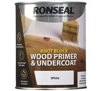 Ronseal Knot Block Wood Primer and Undercoat White 750ml