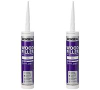Ronseal MPWFW310 310ml Multi-Purpose Wood Filler Cartridge - White (Pack of 2)