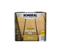 Ronseal DONP25L 2.5L Decking Oil - Natural Pine | Nourishes and protects decking. Water repellent, UV resistant and helps prevent splitting.