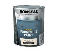 Ronseal RSLCFPCC750 750 ml Chalky Furniture Paint - Country Cream