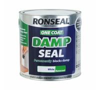Ronseal ONE COAT Damp Seal White Permanently Blocks Damp 250ml - 2.5 Litres