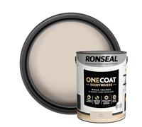 Ronseal One Coat Everywhere Paint – Durable Interior, Clay Matt, Quick Coverage 5L