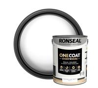 Ronseal One Coat Everywhere Interior Paint Pure Brilliant White Matt 5 Litre KCB.7015103.20104.81