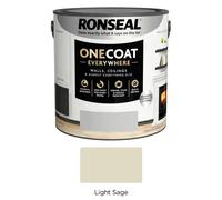 Ronseal One Coat Everywhere Washable Tough Quick Dry Matt Paint All Colours 2.5L