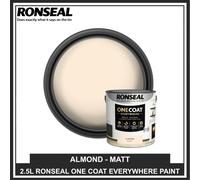 Ronseal One Coat Everywhere Washable Tough Quick Dry Matt Paint All Colours 2.5L