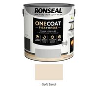 Ronseal One Coat Everywhere Paint Soft Sand Matt 2.5L