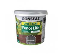 Ronseal 38876 One Coat Fence Life Charcoal Grey 5 litre RSLOCFLCG5L