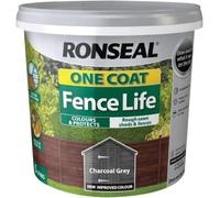 Ronseal 38876 One Coat Fence Life Charcoal Grey 5 litre RSLOCFLCG5L