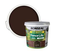 Ronseal RSLOCFLDO5L One Coat Fence Life, Dark Oak, 5 Litre