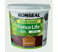 Ronseal RSLOCFLHG5L One Coat Fence Life, Gold, 5 Litre