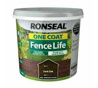 Ronseal RSLOCFLDO5L One Coat Fence Life, Dark Oak, 5 Litre