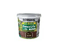 RONSEAL One Coat Fencelife 5L Fence life: Dark Oak Ronseal One Coat Fence Life 5L