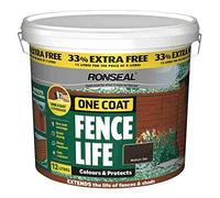 Ronseal One Coat Fencelife 9L Plus 33% Medium Oak