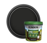 Ronseal One Coat Shed and Fence Protector Tudor Black Oak 5 litres (Covers up to 6 Fence Panels) All Weather Protection