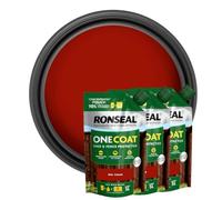 Ronseal One Coat Shed & Fence Protector 950ml Red Cedar 3 Pack Makes 15L with Mixing Tub