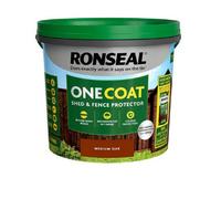Ronseal One Coat Shed & Fence Protector Medium Oak 9L